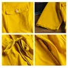 Pantalones de hombre Súper personalidad Amarillo / Negro Mono para hombre Moda Casual Mamelucos Tendencia Herramientas Viento Lápiz de alta calidad