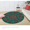Carpets Non-Slip Round Flannel Carpet For Floor Mat Living Room Bedroom Decor Anti-slip Area Yoga Mandala 2021 Rug Style