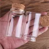 12 шт. 100 мл 47 * 80 * 32 мм Стеклянные бутылки с пробковой стойкой Spice Jars Vials Желающие бутылки Контейнер свадьба Farourshigh Qty