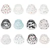 new Kids Gauze Bucket Hats Lace Breathable Wide Brim Hat Summer Flower Embroidery Cap Boy And Girl Sunhat Design Caps EWB7786