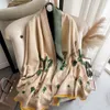 Sciarpa invernale moda donna cashmere caldo pashmina foulard signora sciarpe di lusso spessa morbida bufanda scialli wraps 2021 nuovo