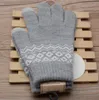 Guanti touch screen invernali Altro Abbigliamento SMS Guanti touchscreen in maglia calda Polsino elastico per uomo donna