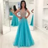Suknie wieczorowe Plus Rozmiar Iluzja Długie Rękawy Eleganckie Dubai Arabskie Cekiny Prom Suknia Party Dress00022