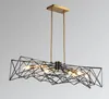 Retro moderne individuelle industrielle Pendelleuchten Eisenkunst Metall Vogel Nest Suspension Leuchte Wohnzimmer Schlafzimmer