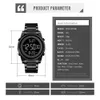 Skmei Digital 2 Time Mens Watches Fashion Led Men Digital Wristwatch Chrono Count Down Alarm Hour for Mens Reloj Hombre 1611 Q0524