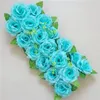 Party Decoration 2pc 50X20cm DIY Wedding Flower Wall Arrangement Supplies Silk Peonies Rose Artificial Row Decor Iron Arch