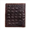 Läderkrokodil Mens Wallet Casual Skin Male Purse Vintage Högkvalitativ portfölj för män Designer Cuzdan5327828