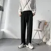 Pantalons pour hommes Printemps Été Pantalons de survêtement Mode Noir Gris Casual Hommes Streetwear Coréen Lâche Droite Jambe Large Hommes Joggers