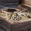 Klaster pierścienie ze stali nierdzewnej Viking Vikvisr Instrukcja Mężczyźni Never Fade Nordic Odin Biżuteria