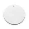 200pcs Blanc Blanc Sublimation Céramique Pendentif Rond Creative Ornements De Noël Transfert De Chaleur Impression DIY Céramique Ornement Coeur Xms Présent Forme D'étoile