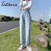 Ljus Tvätta Mamma Jeans Vintage Hög Midja Stretch Loose Casual Summer Kvinna Rakben För Kvinnor Streetwear 210514