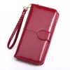 Wallets 11 Colors 2021 Fashion Leather Ladies Wallet Solid Vintage Long Women Purses Big Capacity Phone Clutch Money Bag Card Hold3640541