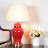 lámparas de cerámica roja