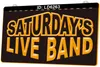 LD6263 Saturday's Live Band 3D-Gravur LED-Lichtschild Großhandel Einzelhandel