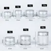 5g 10g 15g 20g 30g 50g Frosted Glazen Fles Heldere Cosmetische Pot Draagbare Monsterflessen opslag Reizen Verpakking Container Gevallen voor Oogschaduw Gezichtscrème