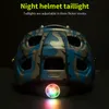 Batfox Racing Bicycle Helmet With Light In-Mold Road Cykling för män Kvinnor Ultralight Hjälm Sport Safety Equipment208L