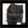 160G 20 22 inch Braziliaans in Extension 100 Humann 1BOFF Black Remy Rechte weefsels 10pcsSet Kam 87HHD Inon Extensions 91XZF