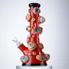 Ship by Sea Halloween Style Hookahs 11 Inch Big Bongs 7mm Thick Glass Beaker Bong Octopus Water Pipes Straight Tube Oil Dab Rigs 18mm Joint With Diffused Downstem
