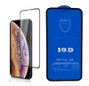 Protecteur d'écran en verre trempé à couverture complète 10D pour iPhone 12 mini 11 Pro Max XR X XS 6 7 8 6S PLUS sans vente au détail