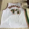 1996 Мужская спортивная одежда Gary 20 Payton Jersey Vintage Shawn 40 Kemp Kevin 35 Durant Желто-зеленые спортивные рубашки Ray 34 Allen Jersey Stitched