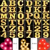 Nieuwigheid Items Valentijnsdag LED English Letter Lights Digital Modellering Po Props Confession Decoratie Party Voorstel