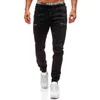 Heren jeans lente en herfst stretch rechte fit jean mannen denim pants merk europa broek Mens slijtage