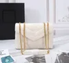 デザイナー高級ハンドバッグ Loulou 本革ショルダーバッグロングチェーンフラップバッグ高品質トート Designerpurse クロスボディバッグ女性のハンドバッグ複数の色