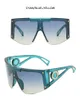 여성 패션 태양 안경 UV 보호 큰 연결 렌즈 프레임리스 최고 품질 패키지 4393 디자인 선글라스 4393