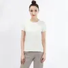 Fitness Women Yoga Running Top Quick Dry Short Sleeve T-shirts Mesh Workout Sport Compression Tights Gym Clothes 469 X2