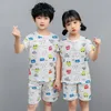 Bambini Gatti Pigiami Abiti Homewear Neonate Cotone Cartoon Adolescenti Ragazza Vestiti Completi di abbigliamento9819119