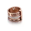 Kadın için yüksek kaliteli tasarımcı zirkonia nişan titanyum çelik aşk alyans gümüş gül altın moda dijital jewelr2143