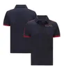 Herrt-shirts-spårningsdräkter F1 Team Racing Polo Jersey Polyester Quick-Torking Car Lapel T-shirt Samma stil Anpassning