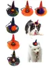 Hundkläder Halloween husdjur hattar med pumpa bat uggla ornament katt hundar kepsar kostym fest valp kitty huvud dekoration phjk2109
