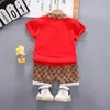 Baby Boy Girl Ubrania Ubrania letnia kamuflażowa torba sportowa krótkie 2pcssets strój niemowlęcia dzieci