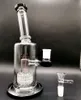 Toro Recycler Bubbler Glass Bongs Hoahs Rozproszone podwójne ramię drzewa perc rurka wodna Rig z 18 mm złącza miski