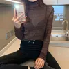 White Black Women Casual Summer Mesh Pattern Blouse Tops Girls Shirts Lace See Through Shirt Sexy Pile Collar Female 210507