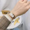 패션 레이디 시계 기사 사각형 쿼츠 승마 손목 시계 스테인레스 스틸 여성 남성 로고 시계 브랜드 고급스러운 디자인