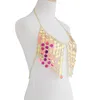 Reggiseno a catena in plastica con paillettes esagerate da donna sexy per gioielli fatti a mano con ciondolo a mano da donna