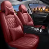 Bilstolskydd för Audi A3 A4 B6 A6 A5 Q7 Leatherette Vehicle Protector Cushion Automotive Universal Fit de flesta sedan SUV TRUCK246X