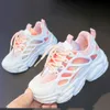 Jesień Duże Dzieci Dzieci Platforma Mesh Oddychające Trampki Dla Chłopców Dziewcząt Szkoła Hip Hop Dance Sneakers Sporty Buty do biegania Nowy G1025