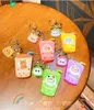 Keychains Cute Bear Pearl Milk Tea Keychain Funny 3D Animal Bottle For Women Bag Car Keyring Accessories Wholesale SMAL22