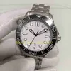 4 cor real po mens vs fábrica automática cal 8800 movimento relógio de 42 mm 300m onda branca dial cinza safira de vidro de vidro aço245z