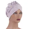 Fashion Muslim Turban For Hair women Wrap Head Caps lady sleeping hat female Hairloss Chemo India Hat Satin Turbante Mujer 2022