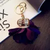 Keychains 10pcs lot Girls Fashion Jewelry Flowers Crown Pendant Key Ring Bags Ornament Party Gift For Women Accessories308y