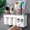 ONEUP Portaspazzolino multifunzione con erogatore automatico di spremiagrumi per dentifricio per tazza per set di accessori per bagno da parete 210322