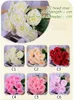 Bouquet di fiori di rose artificiali 9/10/12/18 Teste Bouquet di rose di seta Matrimonio romantico Decorazione per la casa Fiori T9I001674