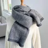 Scarves 2021 Winter Women Cashmere Striped Scarf Lady Korea Fashion Thick Warm Soft Pashmina Shawl Wrap Female Knitted Wool Long