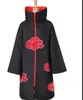 Naruto akatsuki cloak japanska anime kläder cosplay kläder röd moln mantel
