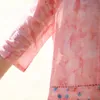 Johnature Mulheres Ramie Camiseta Impressão Vintage Blusas Floral Blusas O-Neck Meio Verão Verão Original Solta Mulheres Camisas 210521