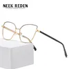 Blauw licht blokkerende bril Cat Women Computer Reading Vintage Presbyopia Eyewear For Readers Alloy Glasses Frame Zonnebril